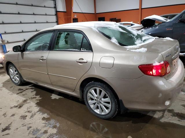 TOYOTA COROLLA BA 2009 gold  gas 2T1BU40E59C123795 photo #3