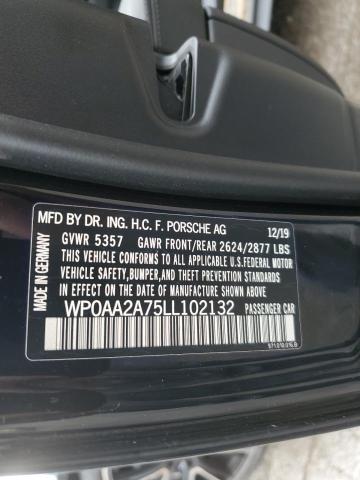 2020 PORSCHE PANAMERA B WP0AA2A75LL102132