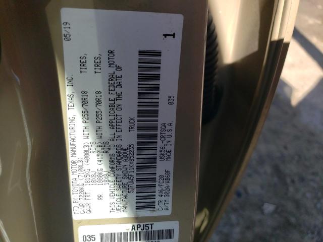 2019 TOYOTA TUNDRA DOU - 5TFUW5F11KX852235