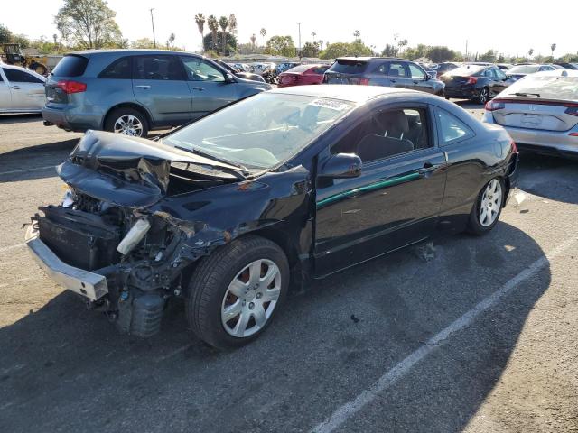 HONDA CIVIC LX 2009 black coupe gas 2HGFG126X9H533996 photo #1