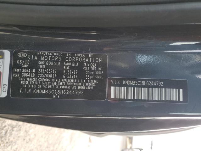 2017 KIA SEDONA LX - KNDMB5C18H6244792