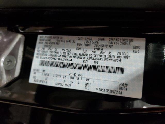 2017 LINCOLN MKC RESERV 5LMTJ3DH7HUL34504