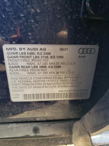 2022 AUDI Q5 PREMIUM - WA1EAAFY8N2006026
