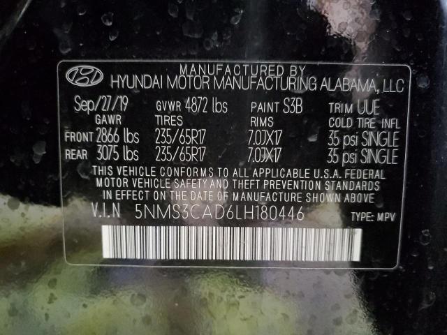 2020 HYUNDAI SANTA FE S - 5NMS3CAD6LH180446