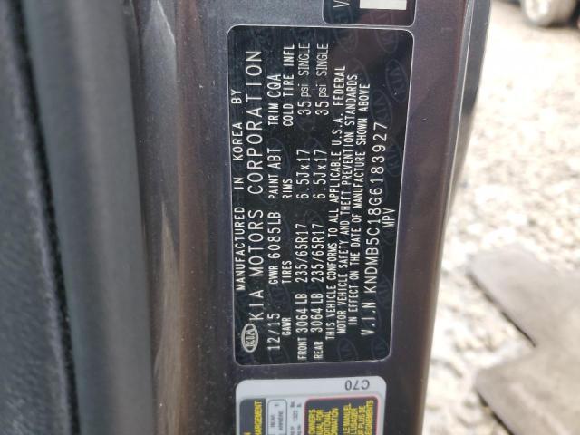 2016 KIA SEDONA LX - KNDMB5C18G6183927