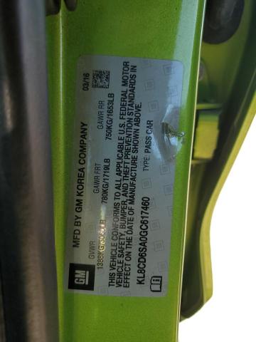 2016 CHEVROLET SPARK 1LT - KL8CD6SA0GC617460