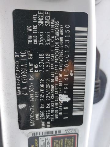 2022 KIA SORENTO S - 5XYRL4LC0NG123150