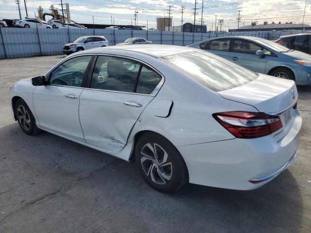 HONDA ACCORD LX 2017 white  gas 1HGCR2F33HA185880 photo #3