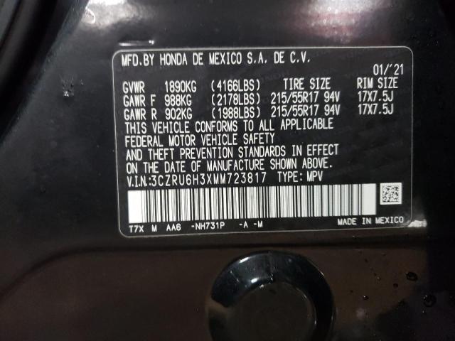 2021 HONDA HR-V LX - 3CZRU6H3XMM723817