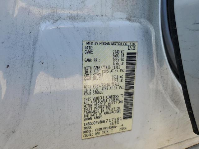 2017 NISSAN FRONTIER S - 1N6DD0EV8HN717591