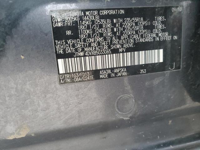 2011 TOYOTA RAV4 SPORT - JTMWF4DVXB5033065