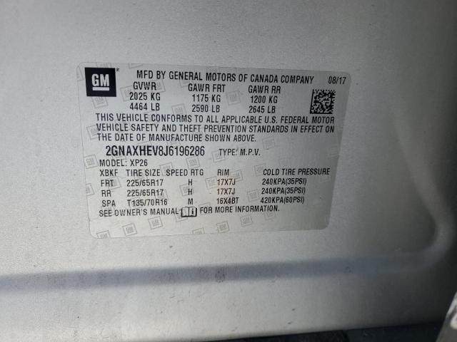 2018 CHEVROLET EQUINOX LS - 2GNAXHEV8J6196286