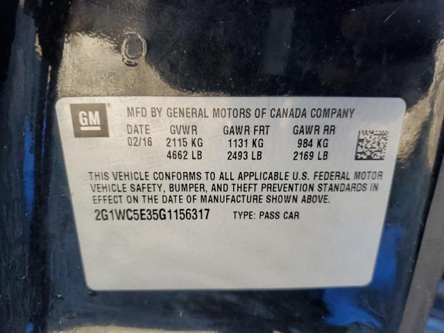 2016 CHEVROLET IMPALA LIM - 2G1WC5E35G1156317