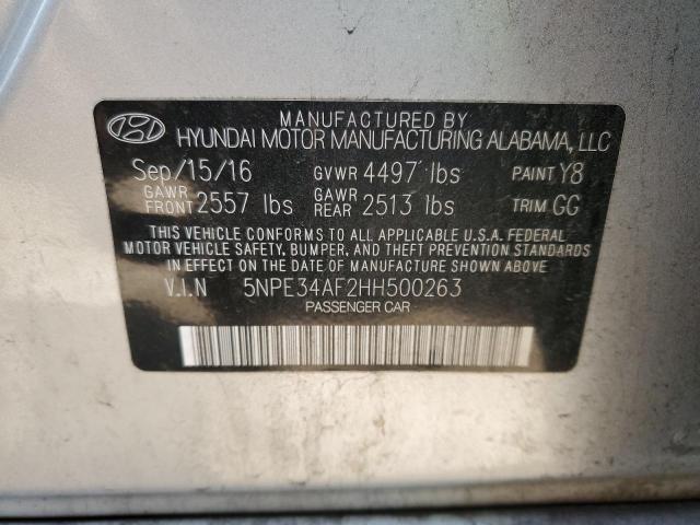 2017 HYUNDAI SONATA SPO - 5NPE34AF2HH500263