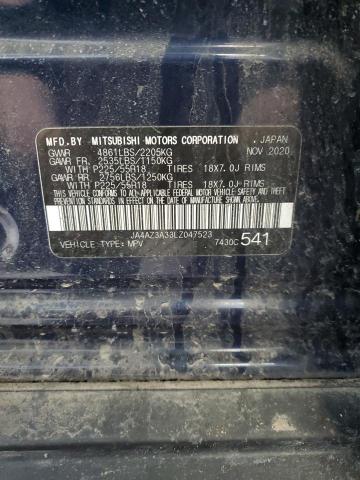 2020 MITSUBISHI OUTLANDER JA4AZ3A33LZ047523