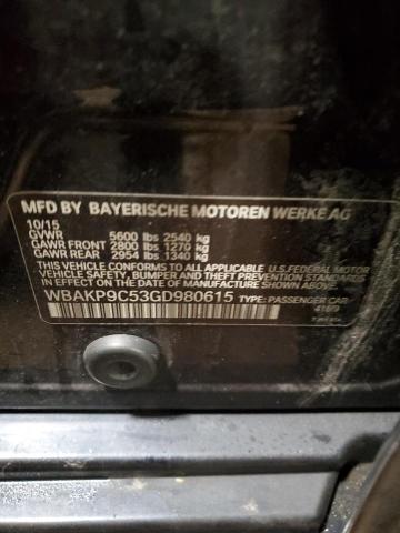 2016 BMW 550 XI WBAKP9C53GD980615