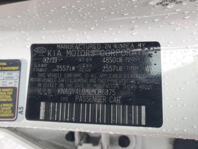 2020 KIA OPTIMA PLU KNAGV4LD8L5036075