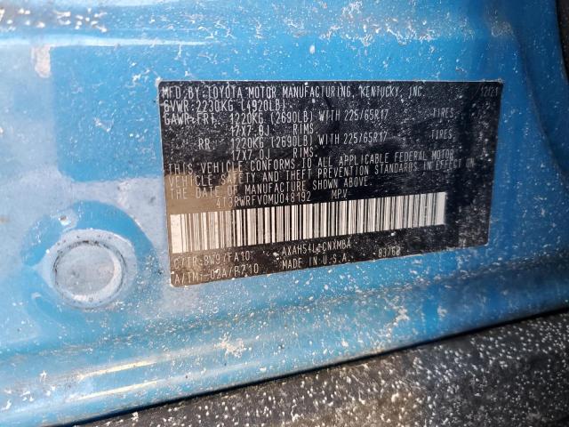2021 TOYOTA RAV4 XLE - 4T3RWRFV0MU048192