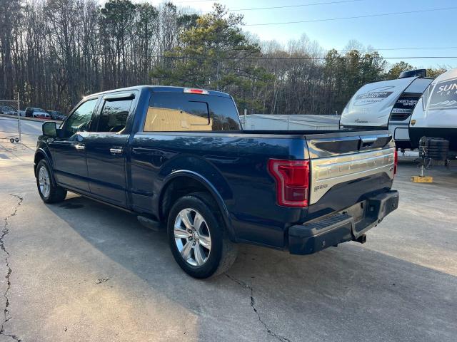 FORD F150 SUPER 2015 blue crew pic gas 1FTEW1CG0FFC02684 photo #4