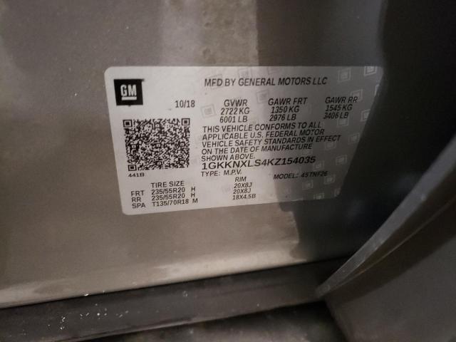 2019 GMC ACADIA DEN 1GKKNXLS4KZ154035
