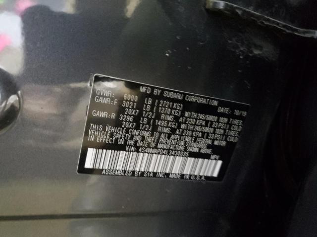 2020 SUBARU ASCENT LIM - 4S4WMAPD4L3430335