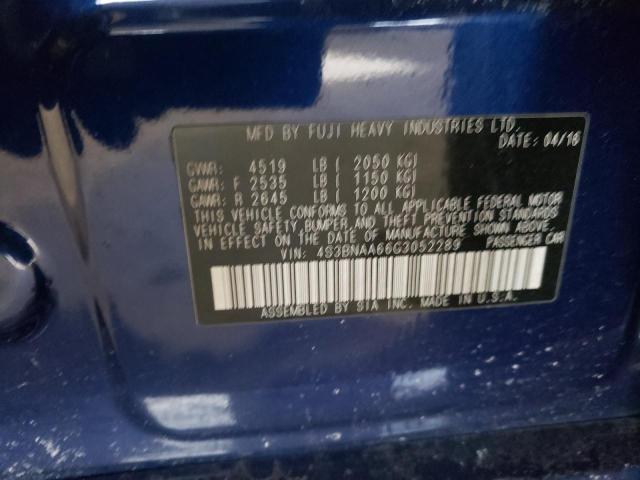 2016 SUBARU LEGACY 2.5 - 4S3BNAA66G3052289