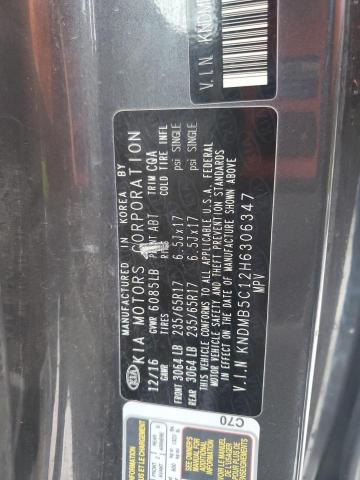 2017 KIA SEDONA LX KNDMB5C12H6306347