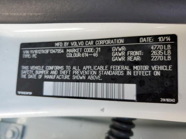 2015 VOLVO S60 PREMIE YV1612TK9F1347954