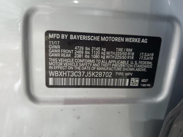 2018 BMW X1 XDRIVE2 - WBXHT3C37J5K28702