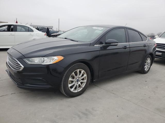 FORD FUSION S 2017 black sedan 4d gas 3FA6P0G77HR140914 photo #1