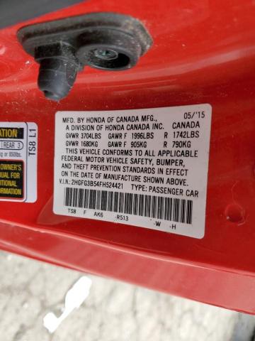 2015 HONDA CIVIC LX - 2HGFG3B54FH524421