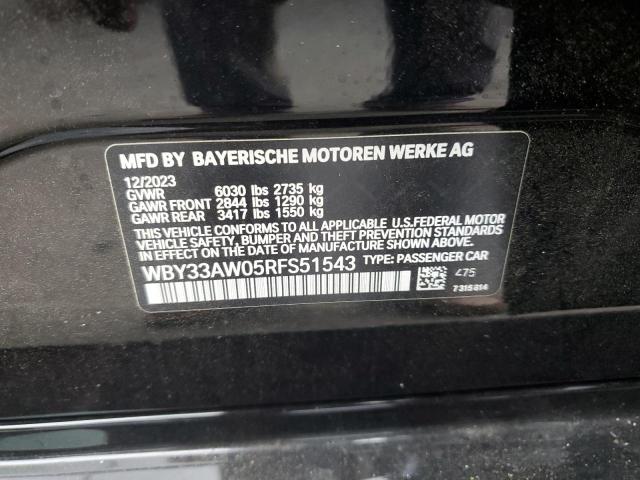 2024 BMW I4 M50 - WBY33AW05RFS51543
