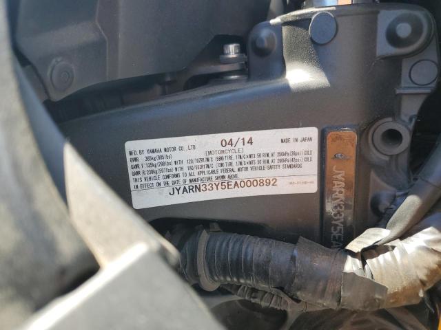 2014 YAMAHA FZ09 C JYARN33Y5EA000892