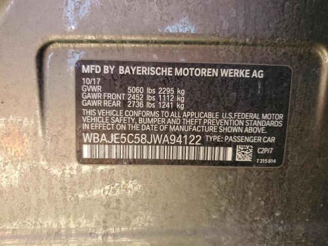 2018 BMW 540 I WBAJE5C58JWA94122