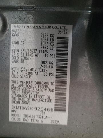 2015 NISSAN ROGUE S - 5N1AT2MV9FC920466