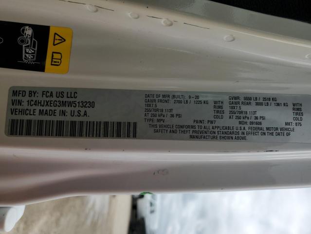 2021 JEEP WRANGLER U - 1C4HJXEG3MW513230