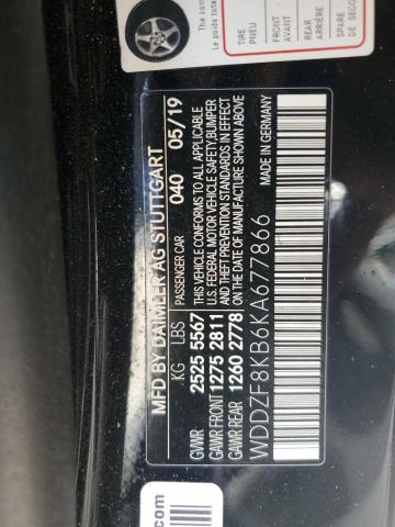 2019 MERCEDES-BENZ E 63 AMG-S WDDZF8KB6KA677866