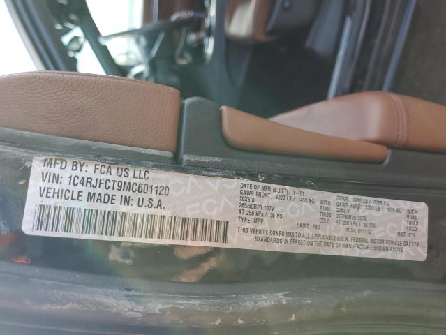 2021 JEEP GRAND CHER - 1C4RJFCT9MC601120