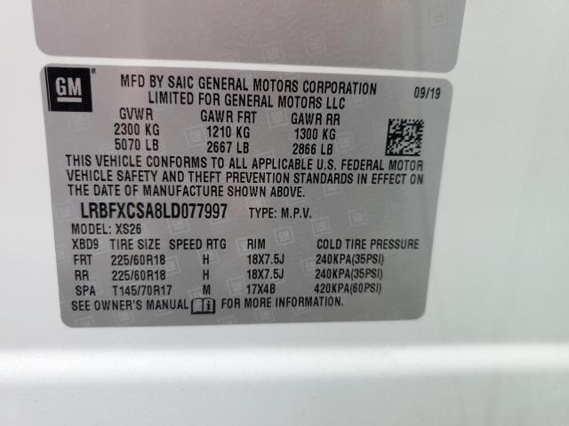2020 BUICK ENVISION E LRBFXCSA8LD077997