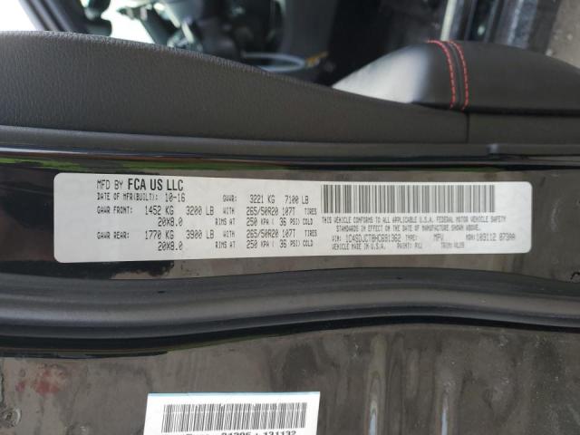 2017 DODGE DURANGO R/ - 1C4SDJCT8HC691362