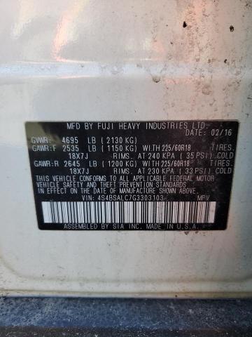 2016 SUBARU OUTBACK 2. - 4S4BSALC7G3303103