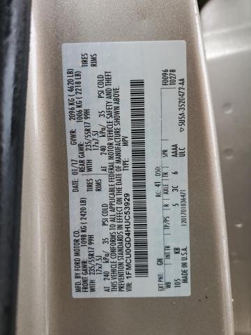 2017 FORD ESCAPE SE - 1FMCU0GD4HUC53929