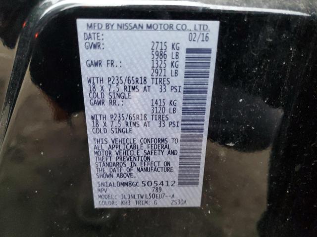 2016 INFINITI QX60 - 5N1AL0MM8GC505412