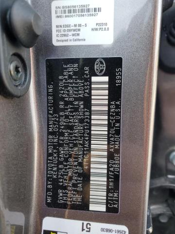 2023 TOYOTA CAMRY LE - 4T1C11AK4PU173387