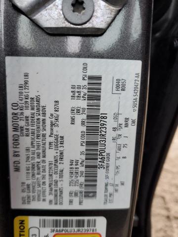 2018 FORD FUSION SE 3FA6P0LU3JR239781