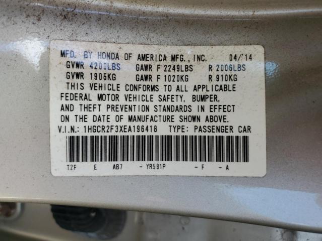 2014 HONDA ACCORD LX - 1HGCR2F3XEA196418