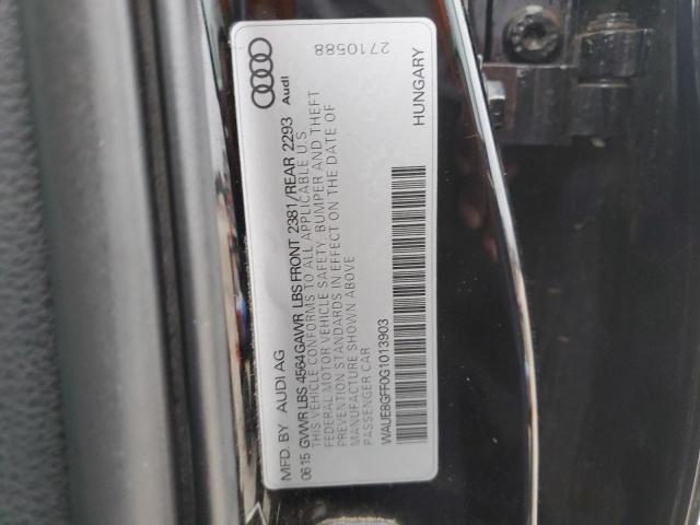 2016 AUDI A3 PREMIUM WAUE8GFF0G1013903