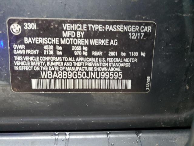 2018 BMW 330 I - WBA8B9G50JNU99595