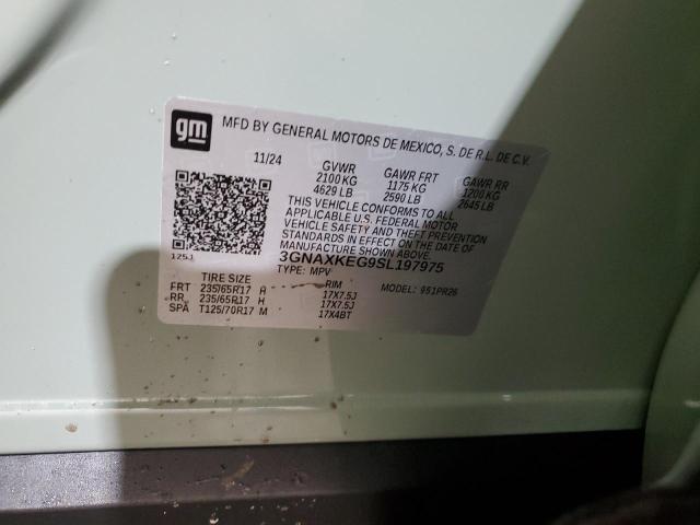 2025 CHEVROLET EQUINOX AC 3GNAXKEG9SL197975