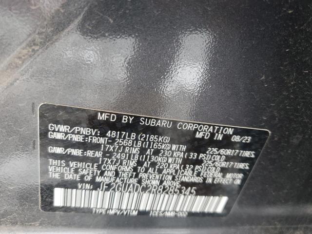 2024 SUBARU CROSSTREK JF2GUADC2R8285345